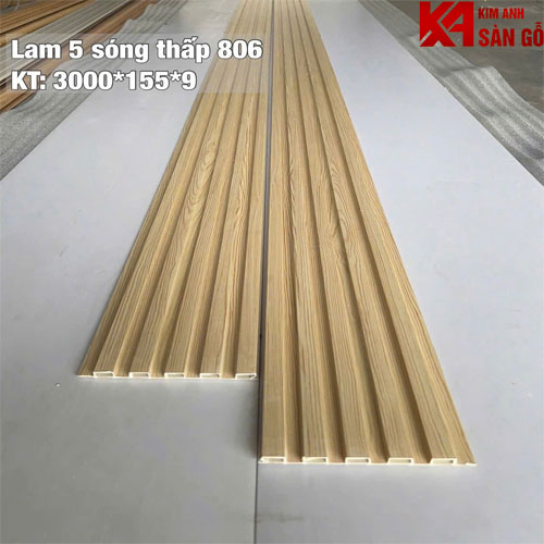 Tấm Ốp Tường Lam 5 Sóng Thấp GR-806